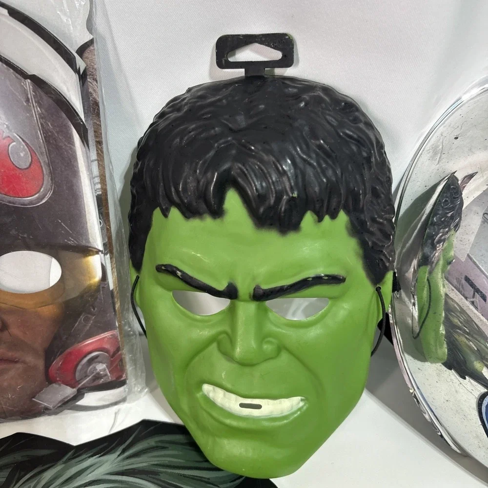 Paper Halloween Star Wars Hulk Masks‎ & Batman Rubber Mask Spider Man & More - Picture 3 of 15
